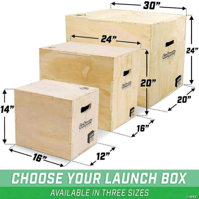 Outdoor Play | Gosports Fitness Launch Box | 3-In-1 Adjustable Height | Wood Plyo Jump Box For Exercises Of All Skill Levels Active Play Outdoor Play