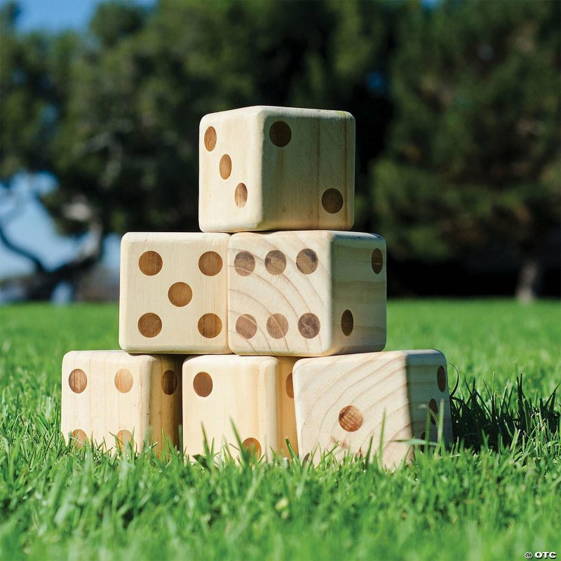 Outdoor Play | Gosports: Giant 2.5" Wooden Playing Dice Set Active Play Outdoor Play