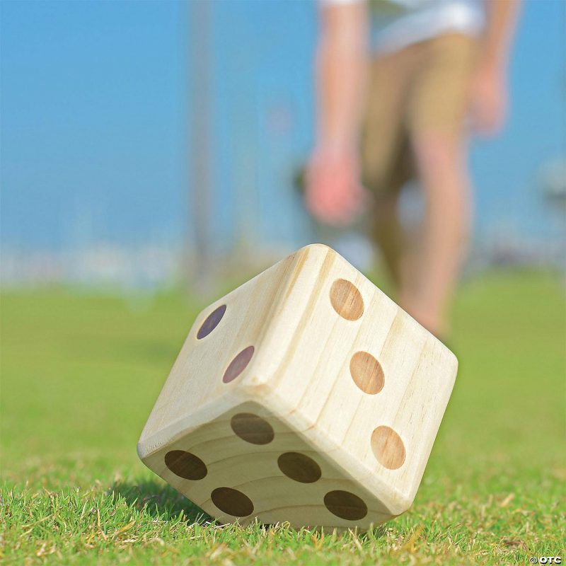 Outdoor Play | Gosports: Giant 2.5" Wooden Playing Dice Set Active Play Outdoor Play