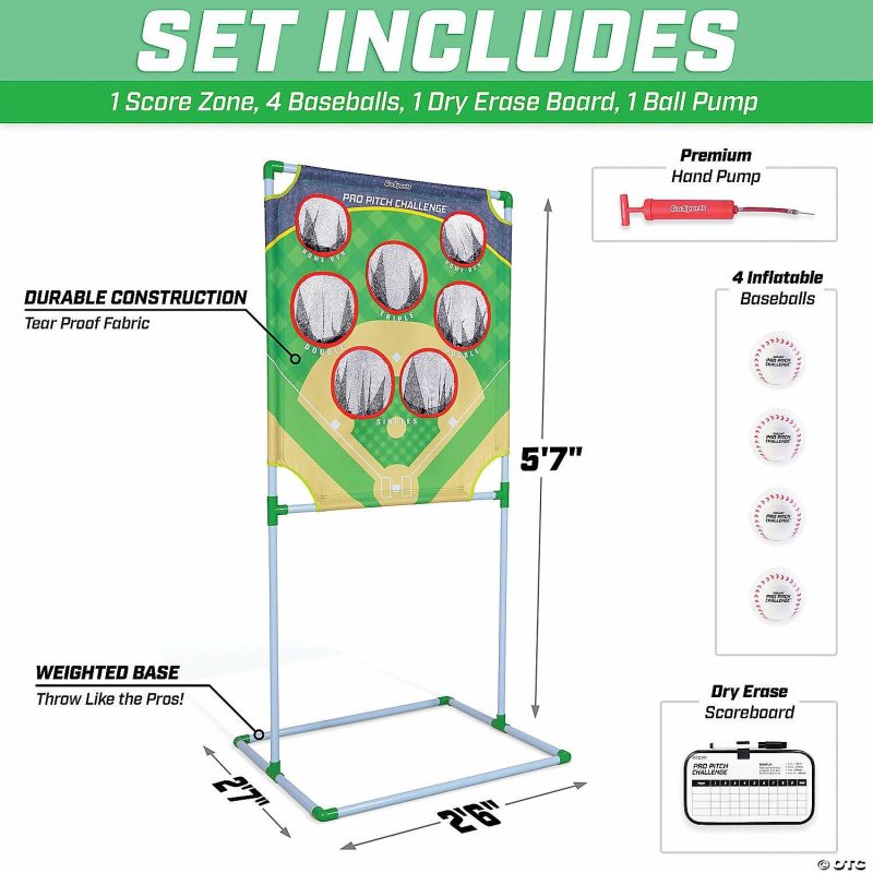 Outdoor Play | Gosports Pro Pitch Challenge Baseball Toss Game Set Active Play Outdoor Play