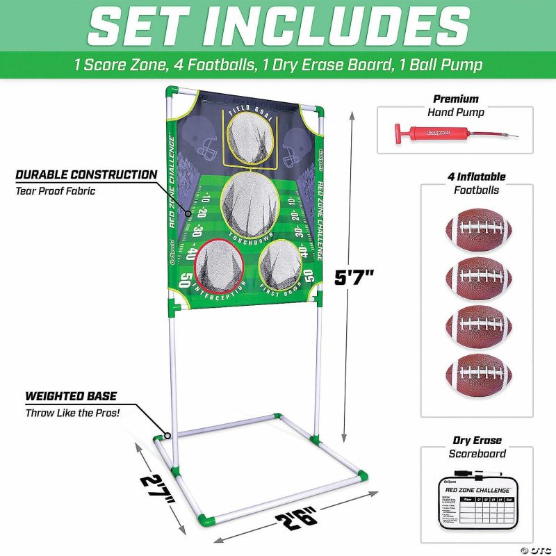 Outdoor Play | Gosports Red Zone Challenge Football Toss Game Active Play Outdoor Play