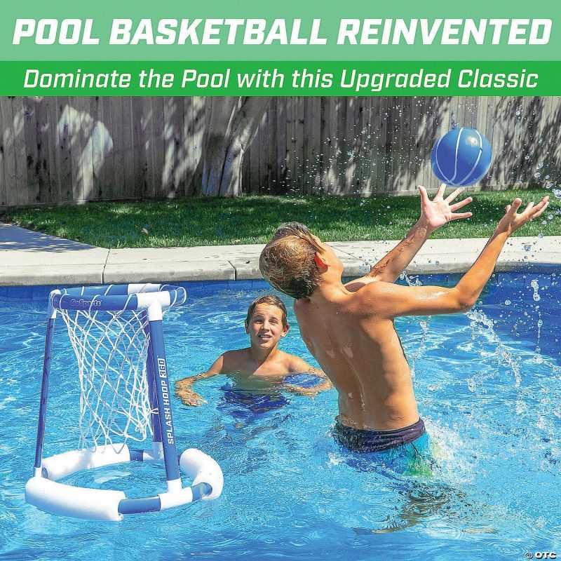 Outdoor Play | Gosports Splash Hoop 360 Floating Pool Basketball Game, Includes: Hoop, 2 Balls And Pump Active Play Outdoor Play