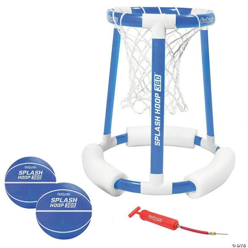 Outdoor Play | Gosports Splash Hoop 360 Floating Pool Basketball Game, Includes: Hoop, 2 Balls And Pump Active Play Outdoor Play