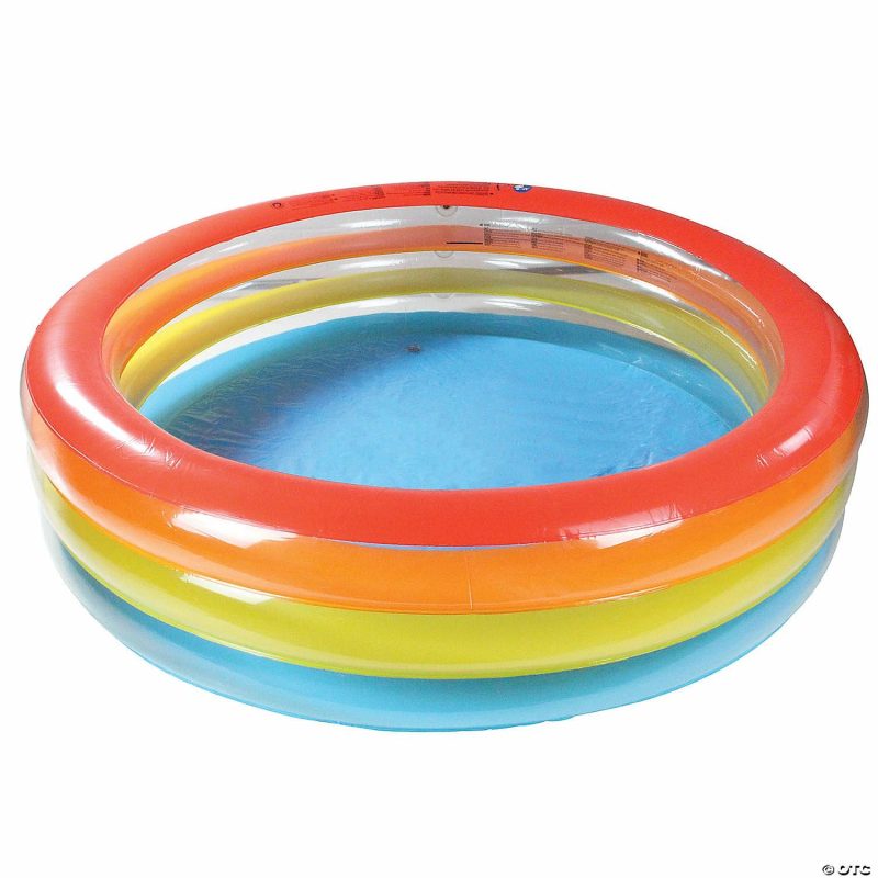 Outdoor Play | Pool Central 73.5" Inflatable Swimming Pool Active Play Outdoor Play