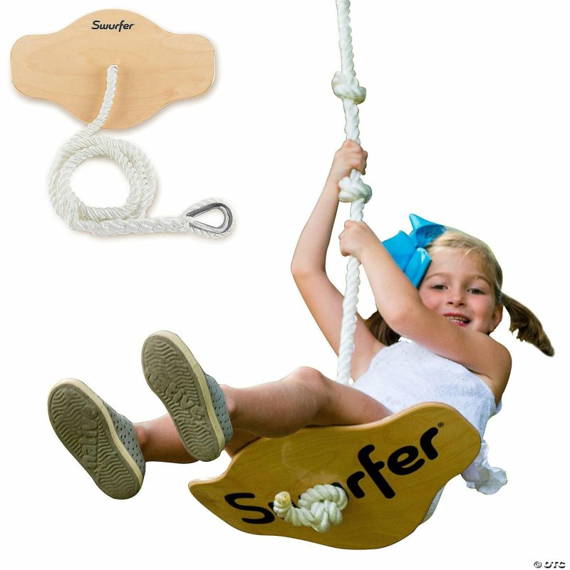 Outdoor Play | Swurfer Swift Curved Solid Maple Swing Active Play Outdoor Play