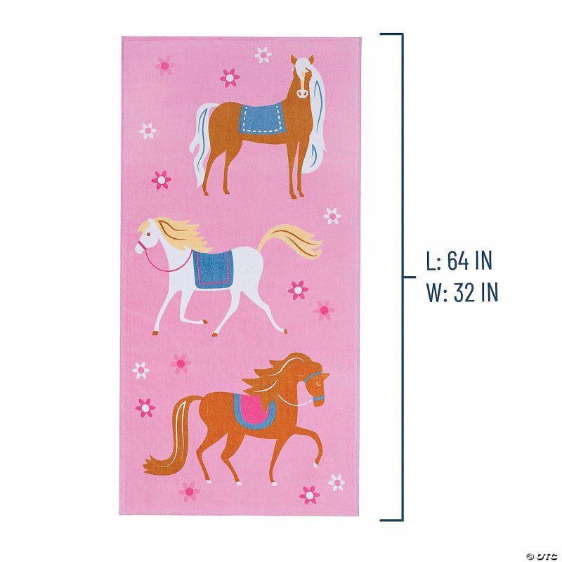 Outdoor Play | Wildkin Horses 100% Cotton Beach Towel Active Play Outdoor Play