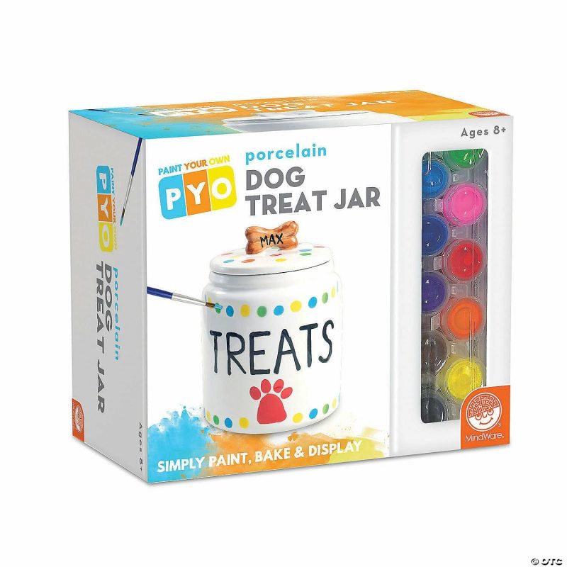 Paint Your Own | Paint Your Own Porcelain: Dog Treat Jar Creative Activities Paint Your Own