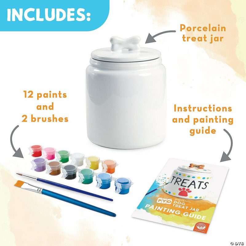 Paint Your Own | Paint Your Own Porcelain: Dog Treat Jar Creative Activities Paint Your Own