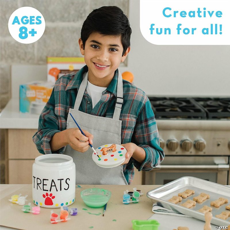 Paint Your Own | Paint Your Own Porcelain: Dog Treat Jar Creative Activities Paint Your Own