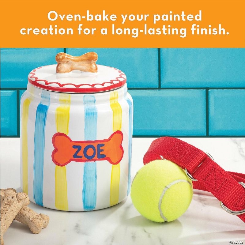 Paint Your Own | Paint Your Own Porcelain: Dog Treat Jar Creative Activities Paint Your Own