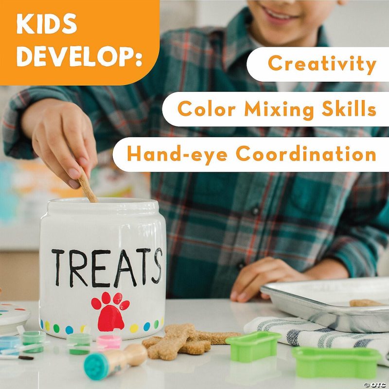 Paint Your Own | Paint Your Own Porcelain: Dog Treat Jar Creative Activities Paint Your Own