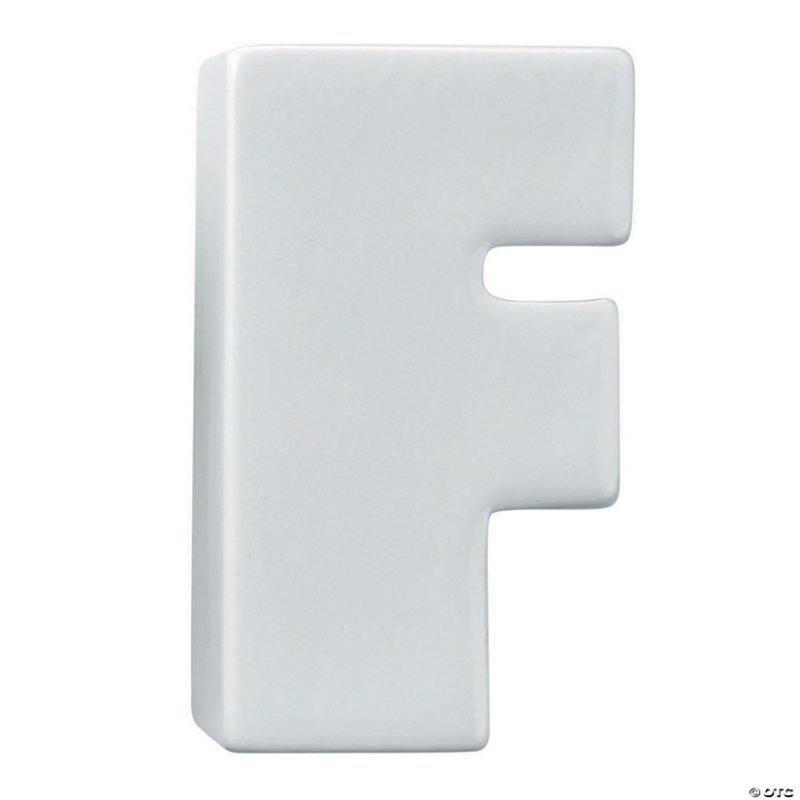 Paint Your Own | Paint Your Own Porcelain Letter F Creative Activities Paint Your Own