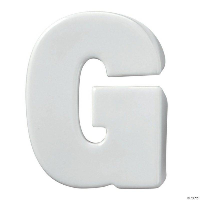 Paint Your Own | Paint Your Own Porcelain Letter G Creative Activities Paint Your Own