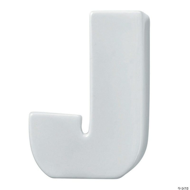 Paint Your Own | Paint Your Own Porcelain Letter J Creative Activities Paint Your Own