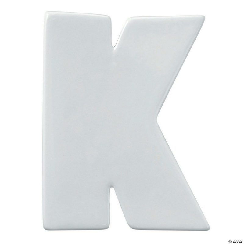 Paint Your Own | Paint Your Own Porcelain Letter K Creative Activities Paint Your Own