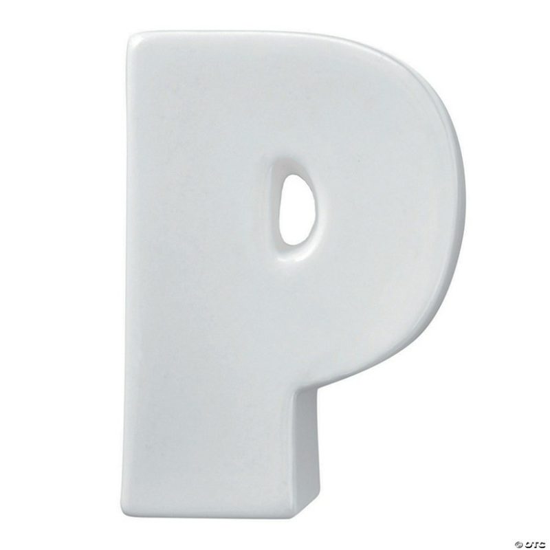 Paint Your Own | Paint Your Own Porcelain Letter P Creative Activities Paint Your Own