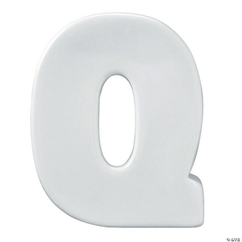 Paint Your Own | Paint Your Own Porcelain Letter Q Creative Activities Paint Your Own