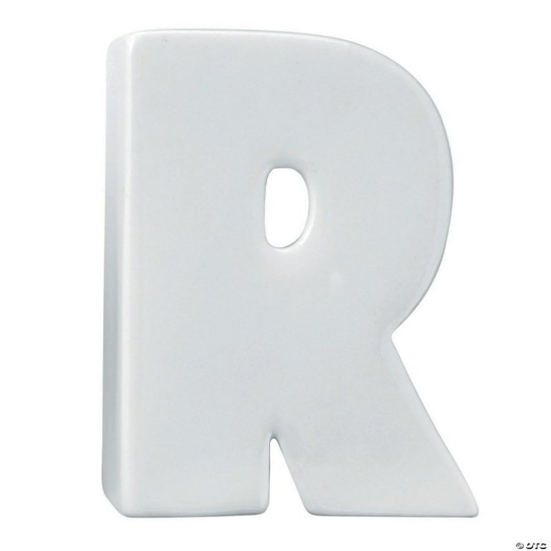 Paint Your Own | Paint Your Own Porcelain Letter R Creative Activities Paint Your Own