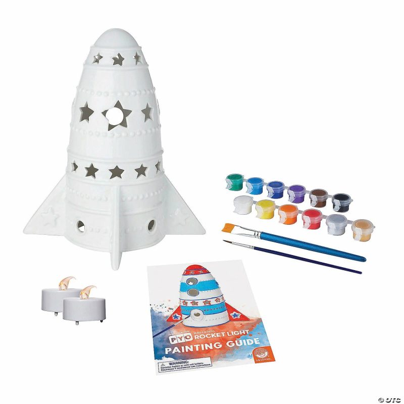 Paint Your Own | Paint Your Own Porcelain Light: Rocket Creative Activities Paint Your Own