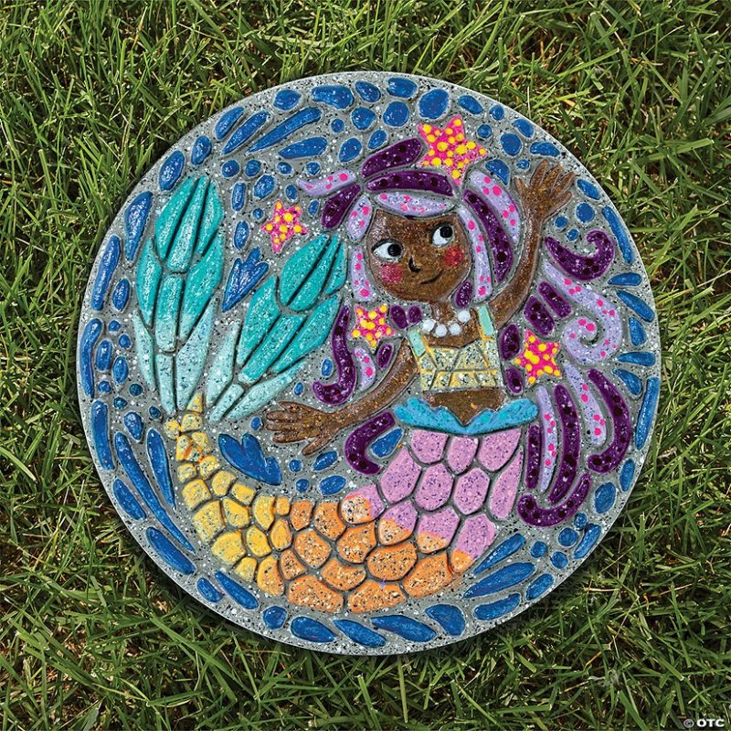 Paint Your Own | Paint Your Own Stepping Stone: Mermaid Creative Activities Paint Your Own