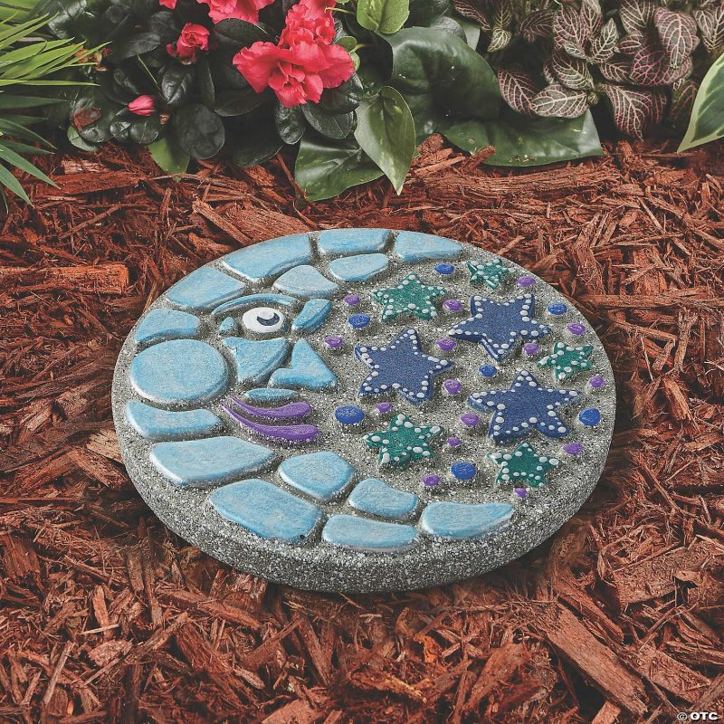 Paint Your Own | Paint Your Own Stepping Stone: Moon And Stars Creative Activities Paint Your Own