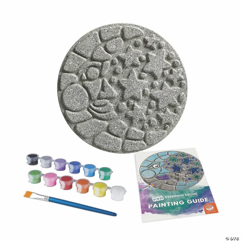 Paint Your Own | Paint Your Own Stepping Stone: Moon And Stars Creative Activities Paint Your Own