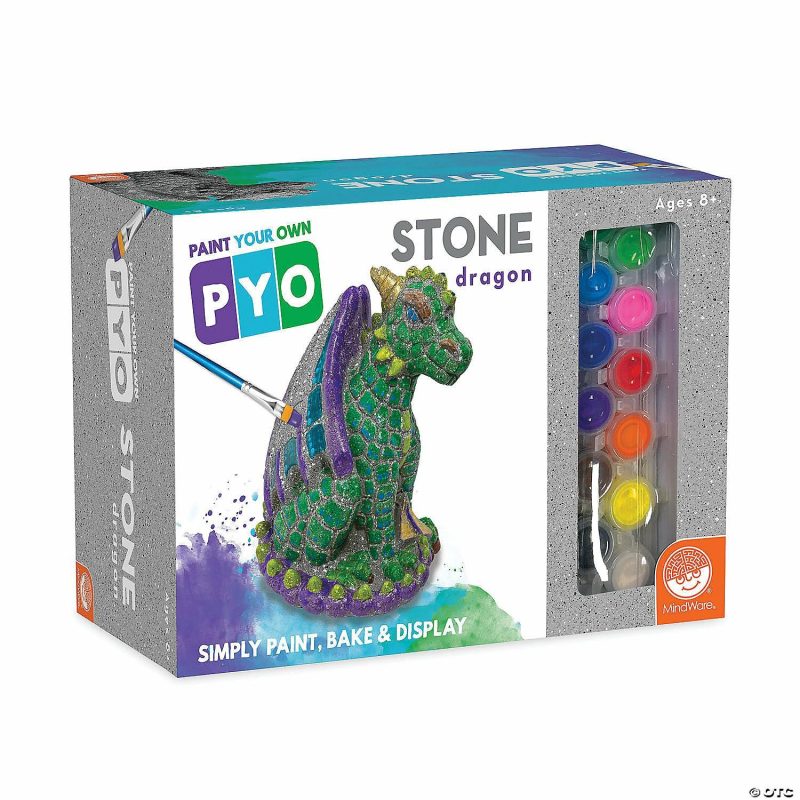 Paint Your Own | Paint Your Own Stone Dragon Creative Activities Paint Your Own