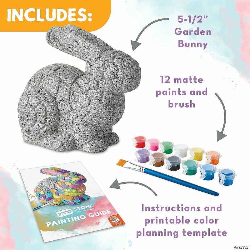 Paint Your Own | Paint Your Own Stone: Mosaic Bunny Creative Activities Paint Your Own