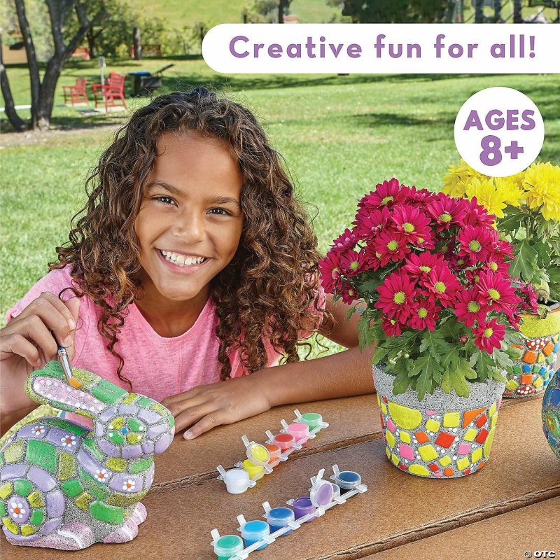 Paint Your Own | Paint Your Own Stone: Mosaic Bunny Creative Activities Paint Your Own