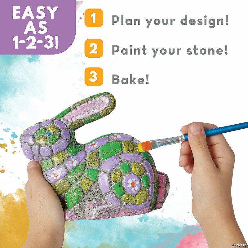 Paint Your Own | Paint Your Own Stone: Mosaic Bunny Creative Activities Paint Your Own