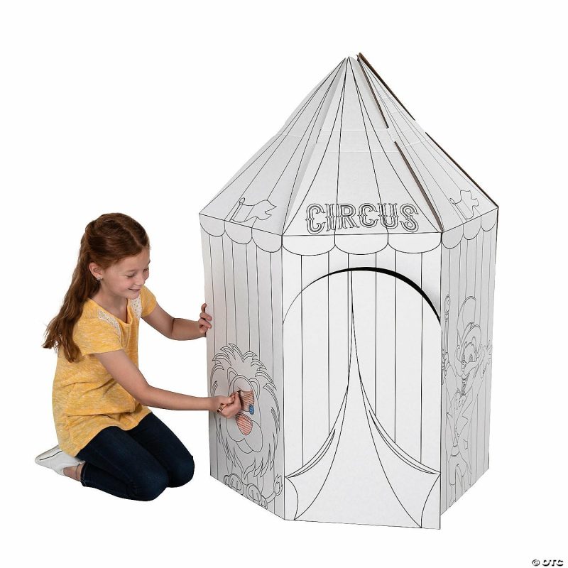 Playhouses & Tents | Color Your Own Circus Tent And Playhouse Home Playhouses & Tents