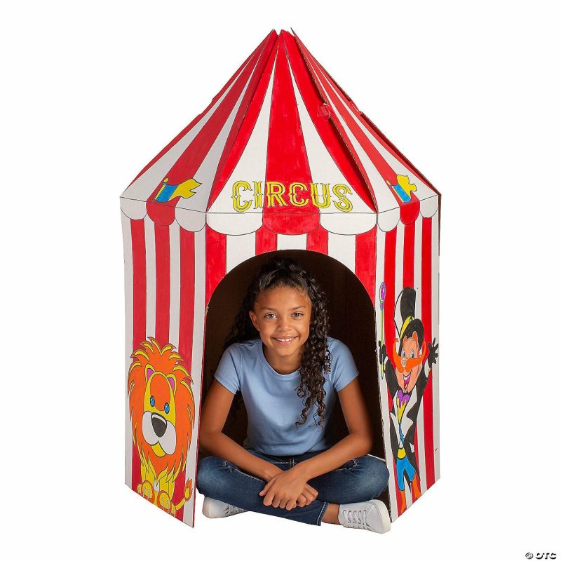 Playhouses & Tents | Color Your Own Circus Tent And Playhouse Home Playhouses & Tents