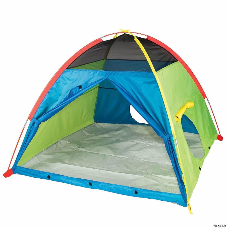 Playhouses & Tents | Pacific Play Tents Super Duper 4-Kid Dome Tent – Blue / Green / Red / Yellow Home Playhouses & Tents