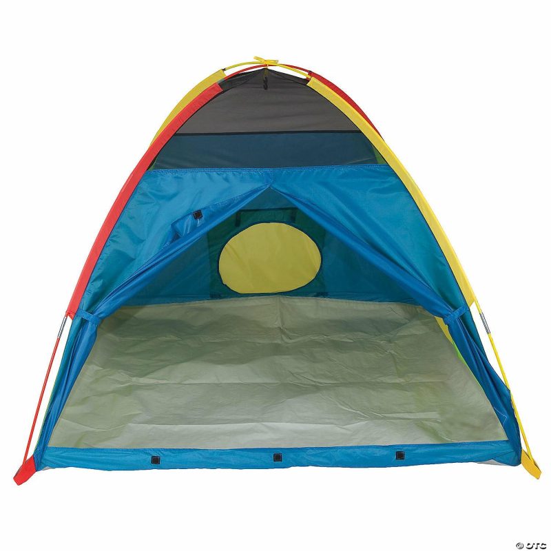 Playhouses & Tents | Pacific Play Tents Super Duper 4-Kid Dome Tent – Blue / Green / Red / Yellow Home Playhouses & Tents