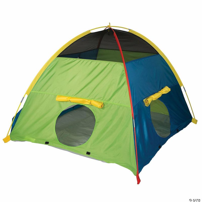 Playhouses & Tents | Pacific Play Tents Super Duper 4-Kid Dome Tent – Blue / Green / Red / Yellow Home Playhouses & Tents