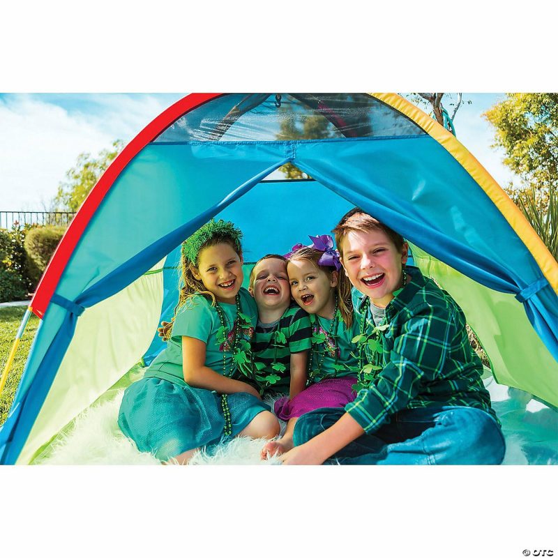 Playhouses & Tents | Pacific Play Tents Super Duper 4-Kid Dome Tent – Blue / Green / Red / Yellow Home Playhouses & Tents