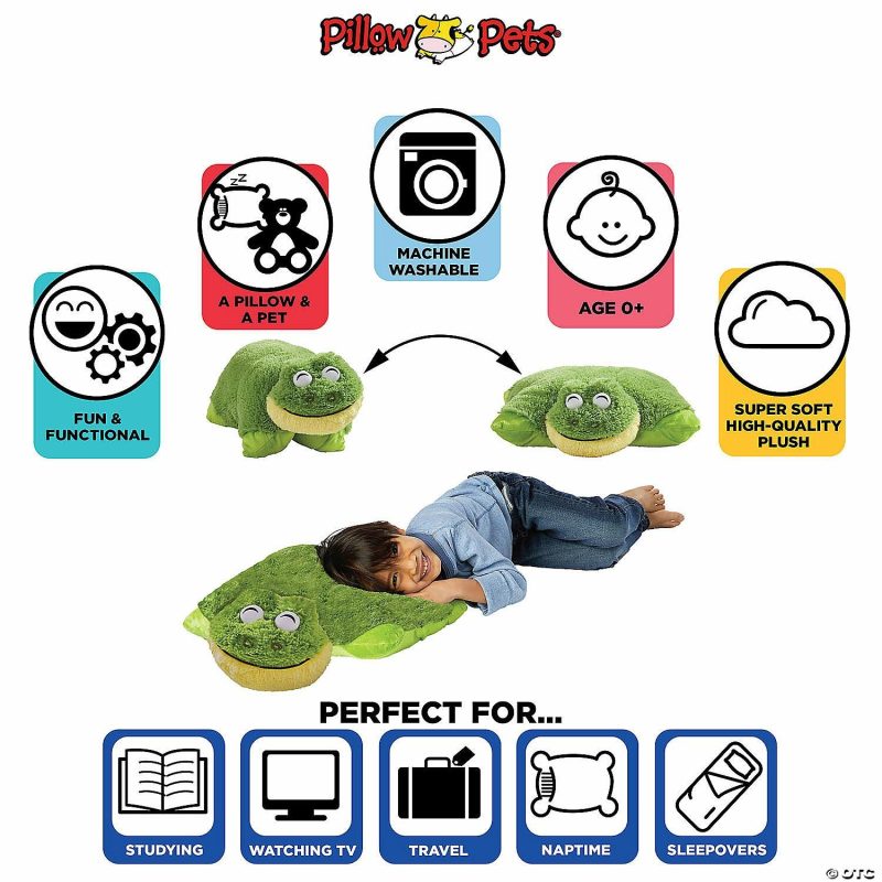 Plush Toys & Puppets | Pillow Pet – Friendly Frog Early Learning Plush Toys & Puppets