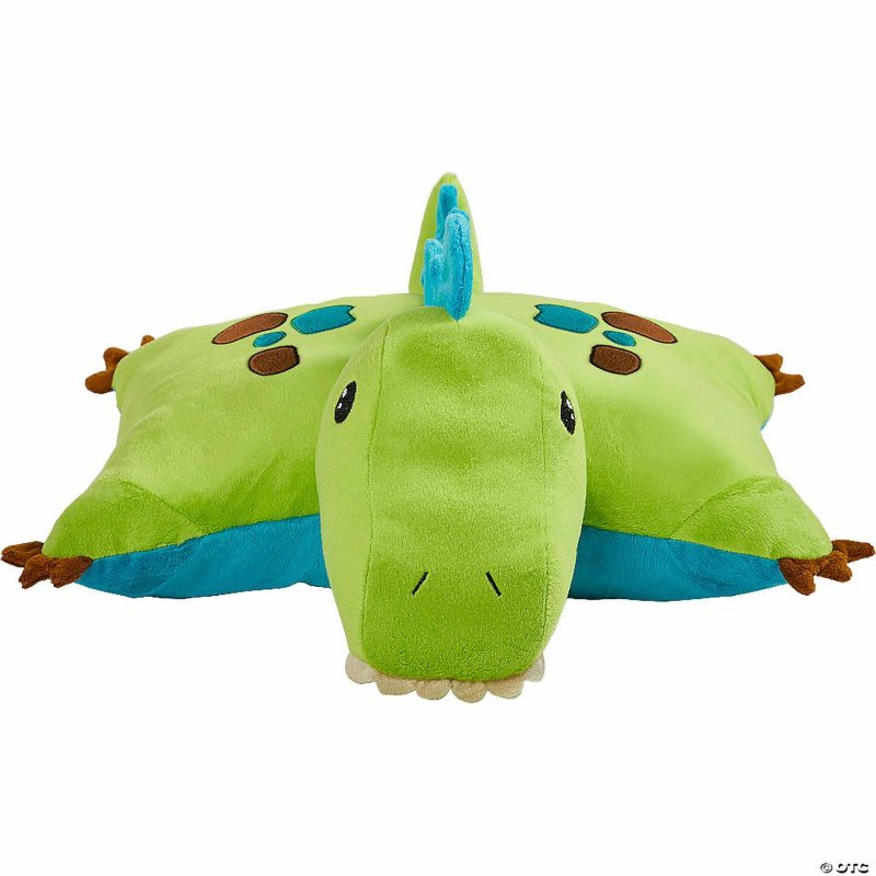 Plush Toys & Puppets | Pillow Pet – Green Dinosaur Early Learning Plush Toys & Puppets