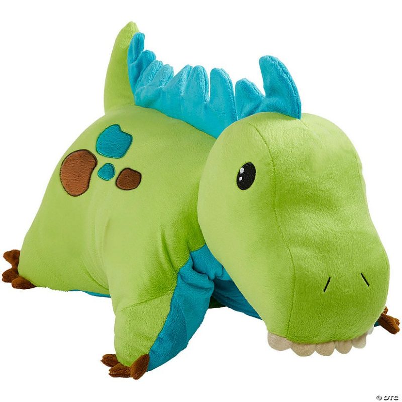 Plush Toys & Puppets | Pillow Pet – Green Dinosaur Early Learning Plush Toys & Puppets