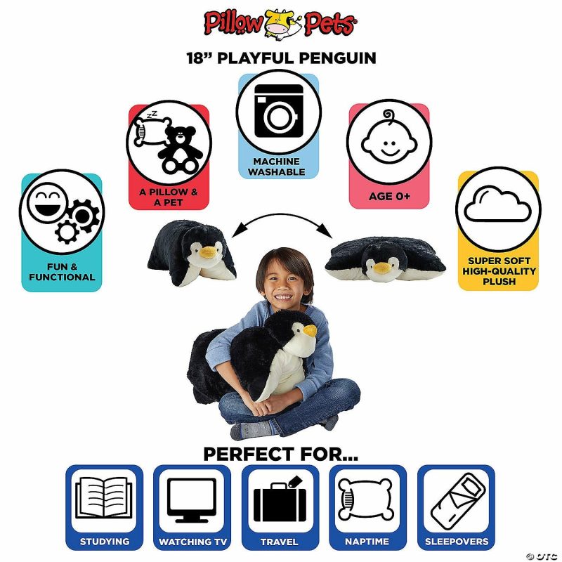 Plush Toys & Puppets | Pillow Pet – Playful Penguin Early Learning Plush Toys & Puppets