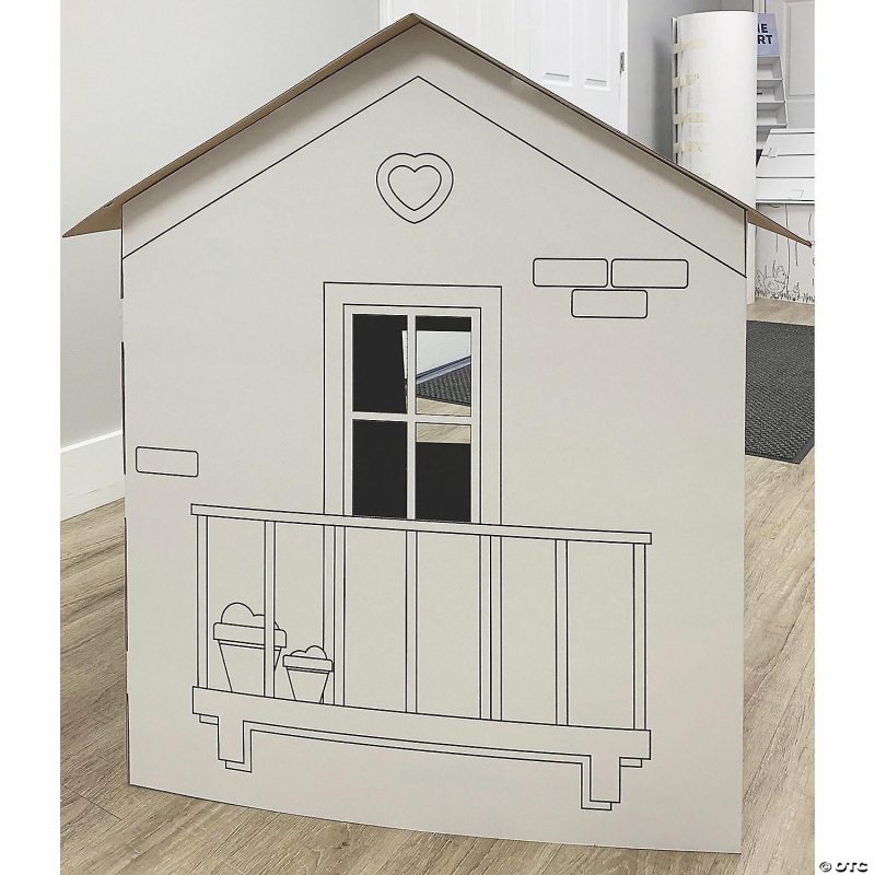 Pretend Play | Color Your Own Welcome Kid Playhouse Early Learning Pretend Play