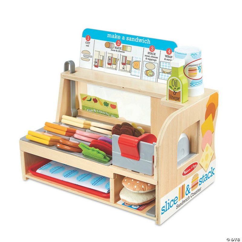 Pretend Play | Melissa & Doug Slice & Stack Sandwich Counter Early Learning Pretend Play