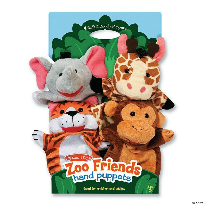 Pretend Play | Melissa & Doug® – Zoo Friends Hand Puppets Early Learning Pretend Play