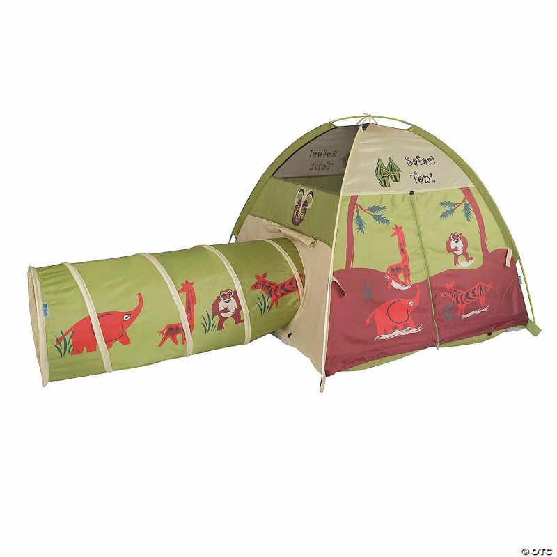 Pretend Play | Pacific Play Tents: Jungle Safari Tent And Tunnel Combo Early Learning Pretend Play