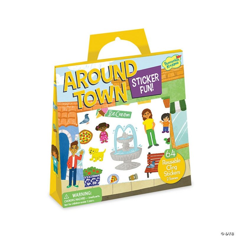 Stickers & Tattoos | Around Town Reusable Sticker Tote Creative Activities Stickers & Tattoos