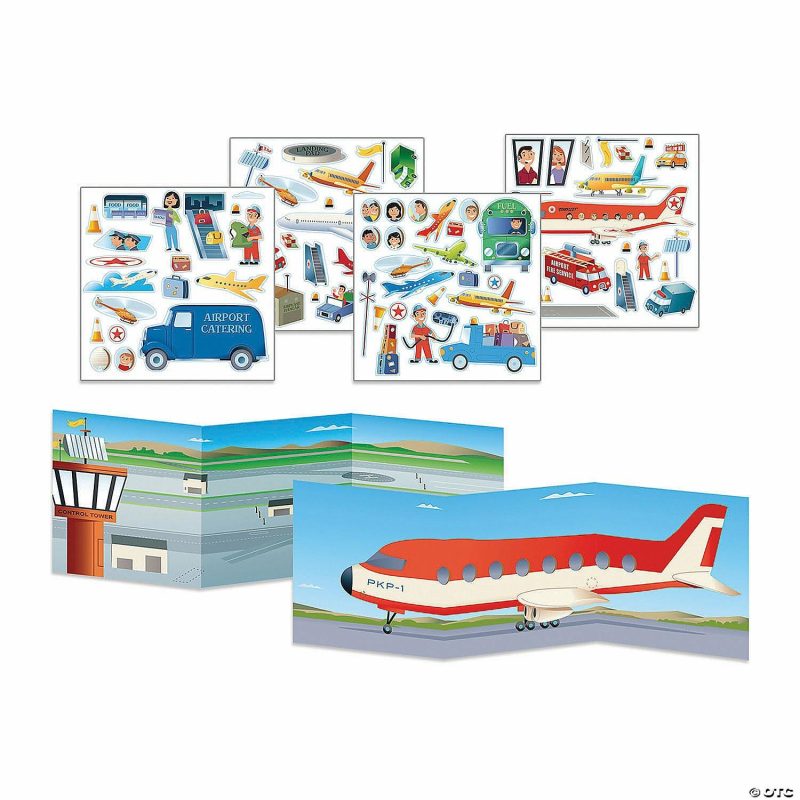 Stickers & Tattoos | At The Airport Reusable Sticker Tote Creative Activities Stickers & Tattoos