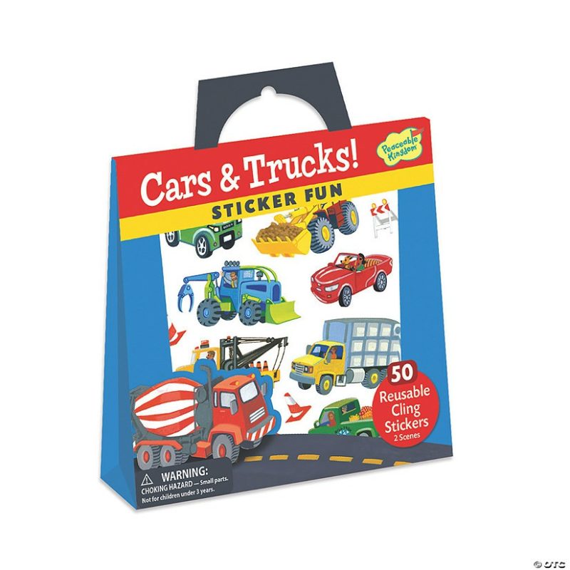 Stickers & Tattoos | Cars & Trucks Reusable Sticker Tote Creative Activities Stickers & Tattoos