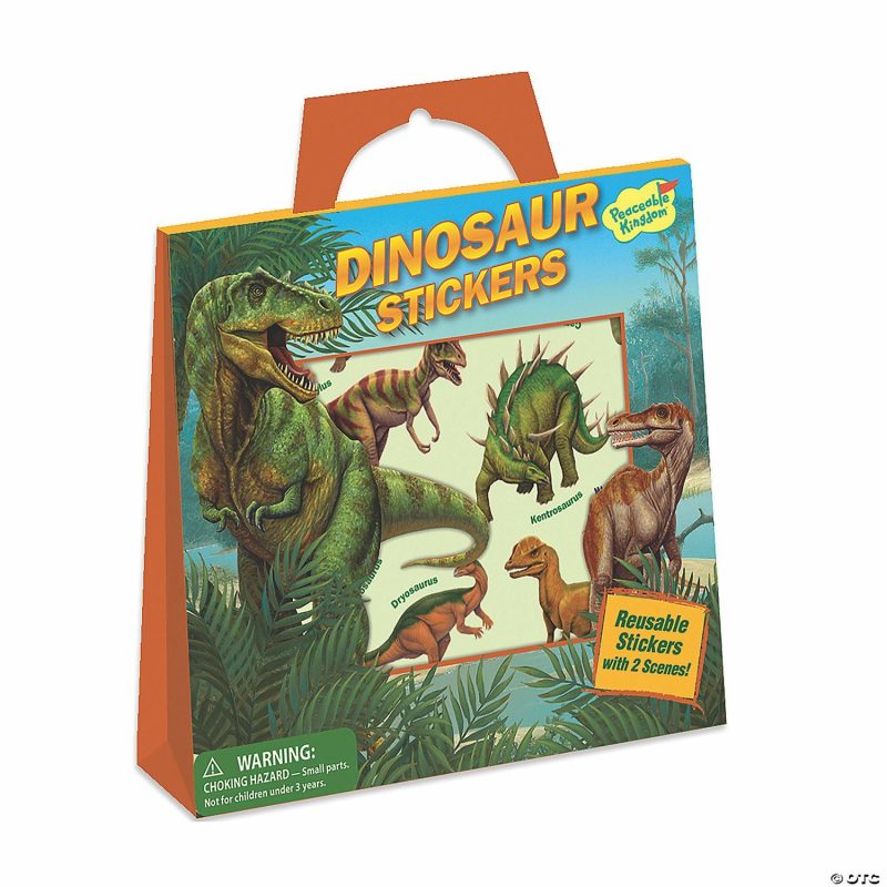 Stickers & Tattoos | Dinosaur Reusable Sticker Tote Creative Activities Stickers & Tattoos