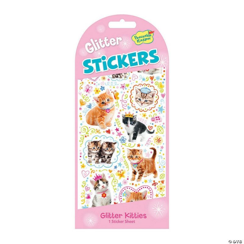 Stickers & Tattoos | Glitter Kitties Stickers: Pack Of 12 Creative Activities Stickers & Tattoos