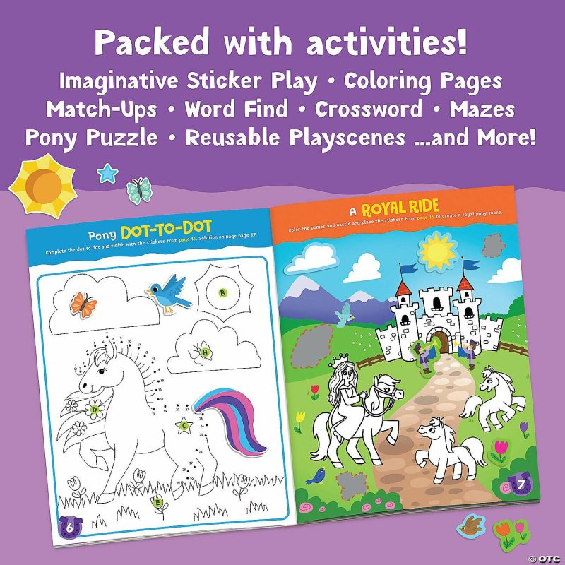 Stickers & Tattoos | Magical Ponies Sticker Activity Book Creative Activities Stickers & Tattoos